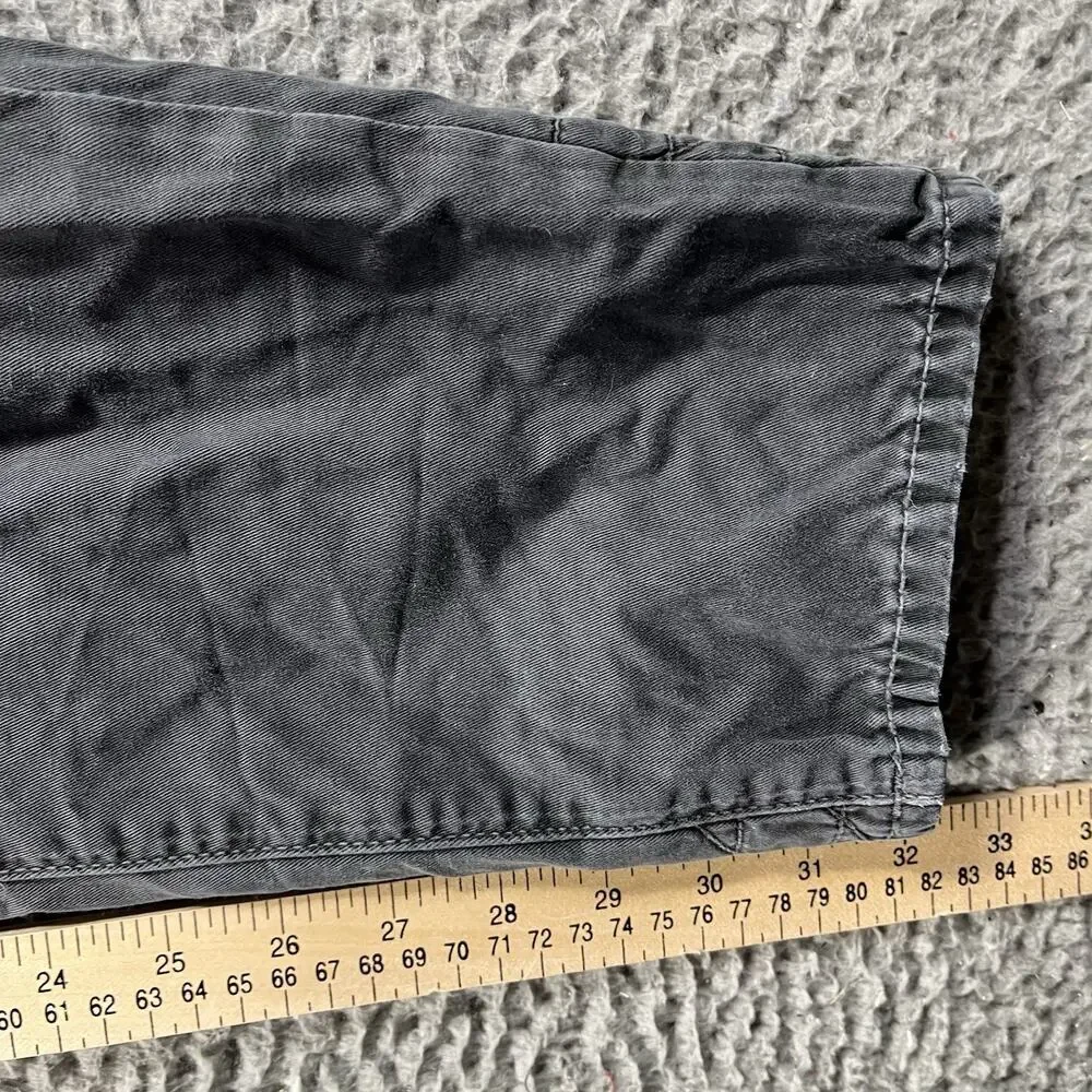 True Religion Dean Slim Relaxed Geo Quilted Pants Grey 32x32 READ